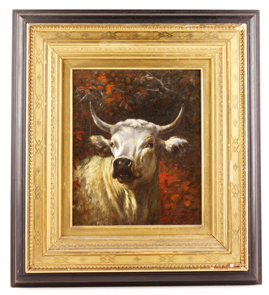 Appraisal: - Hart Portrait of an Ox O C James McDougal