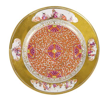 Appraisal: Meissen Style Porcelain Plate Estimate -