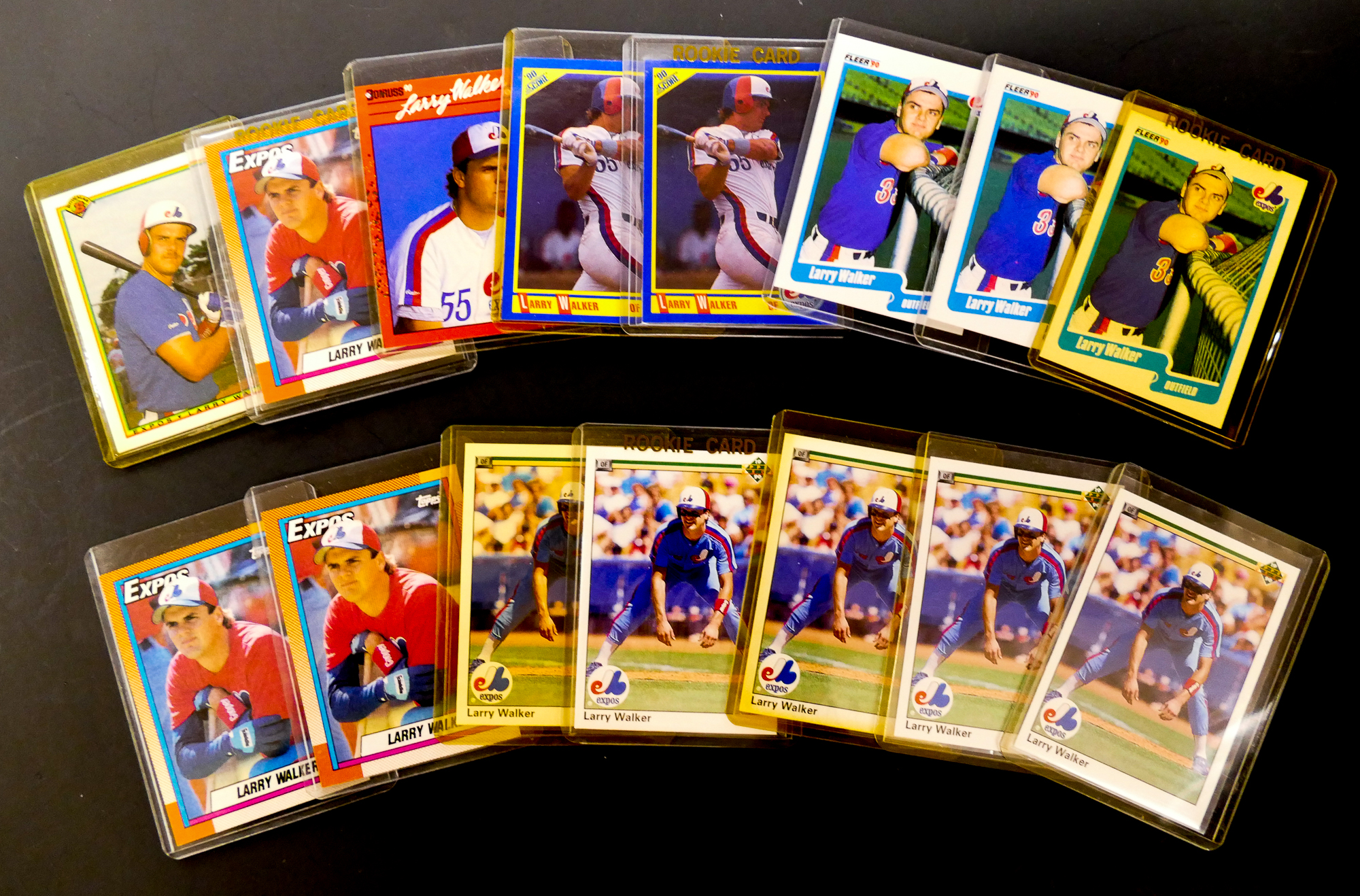 Appraisal: pc Larry Walker Baseball Cards Cards from Score Fleer Donruss