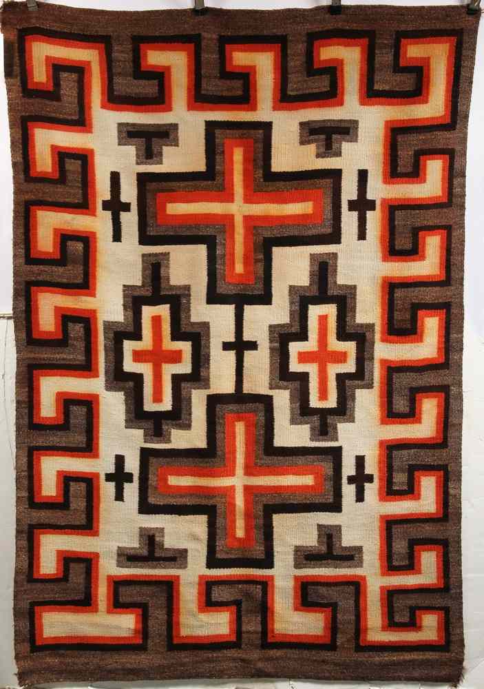 Appraisal: NAVAJO RUG - ' X ' '' - Navajo rug