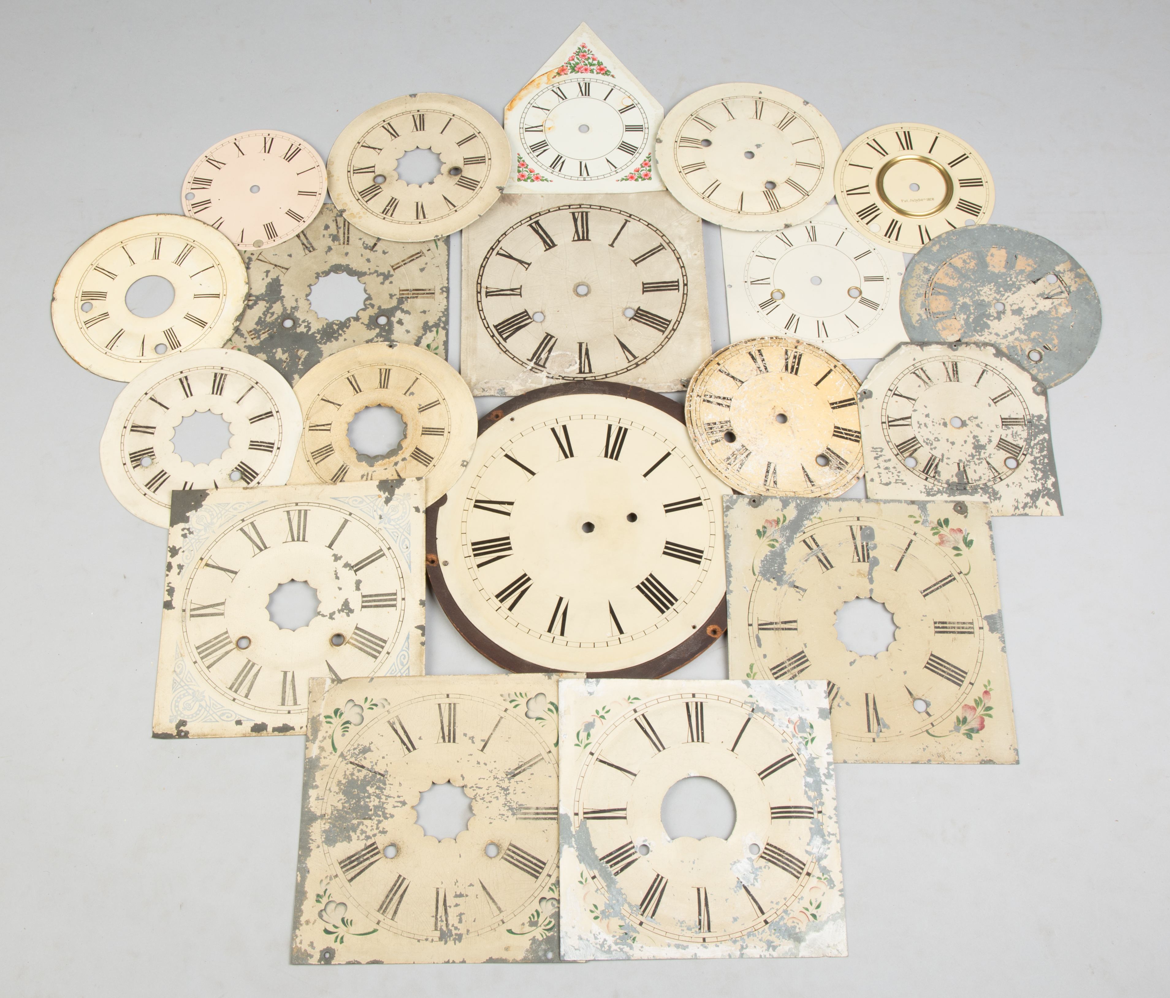 Appraisal: Large Group of Various Clock Dials