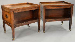 Appraisal: Pair of Kittinger side tables ht top x Pair of