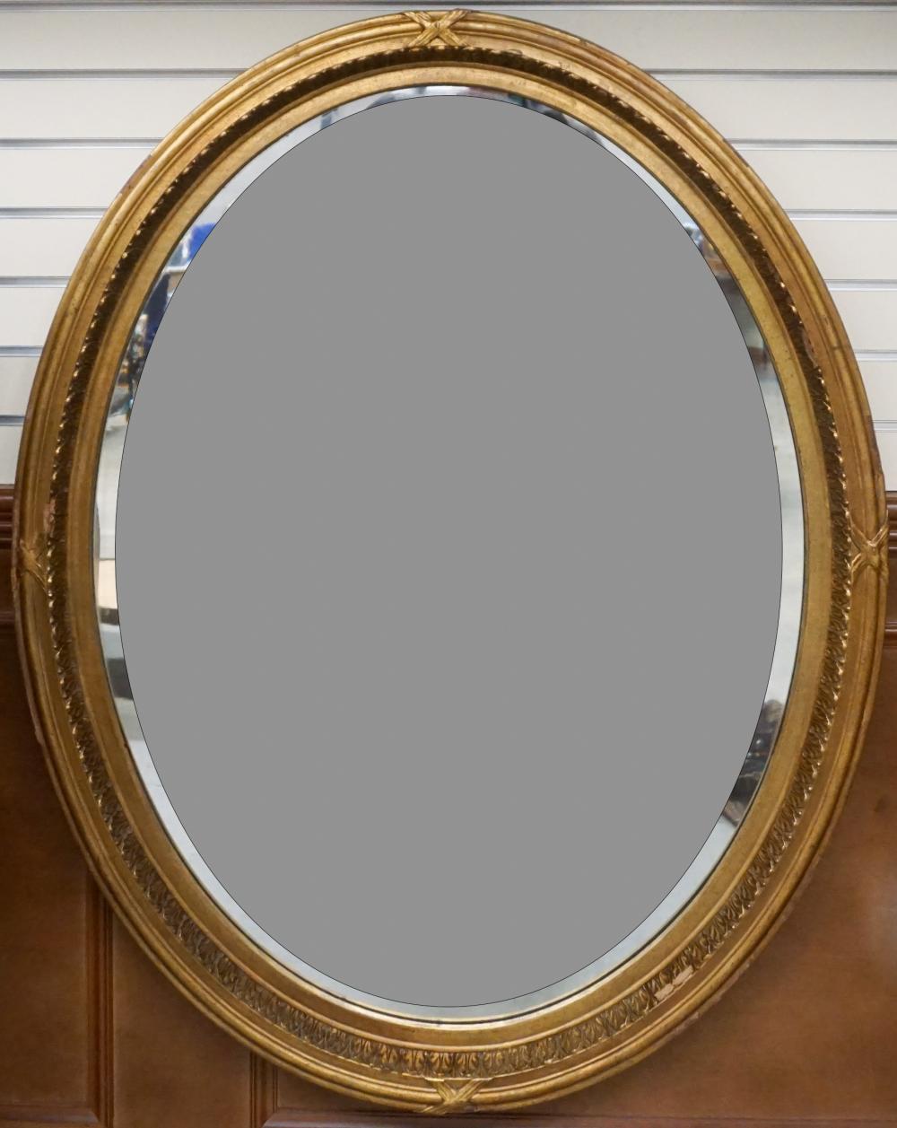 Appraisal: Louis XVI Style Gilt Gesso Mirror Frame x in x