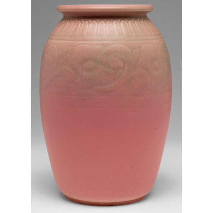 Appraisal: Rookwood vase large shape with a floral design covered with