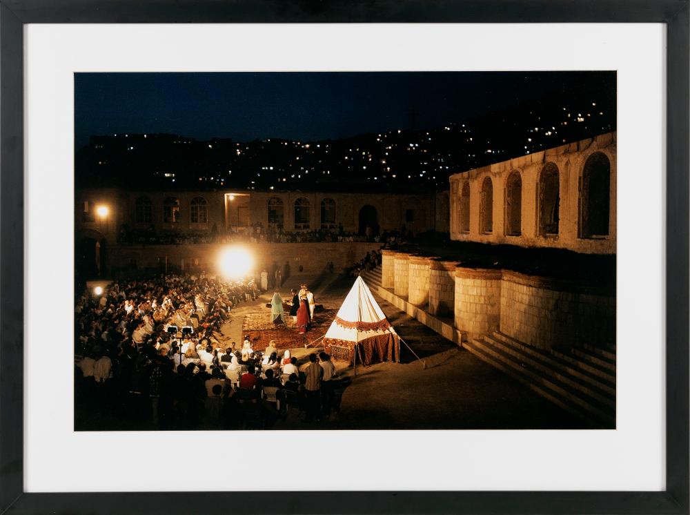 Appraisal: COLOR PHOTOGRAPH OF SHAKESPEARE IN KABUL CIRCA X SIGHT FRAMED