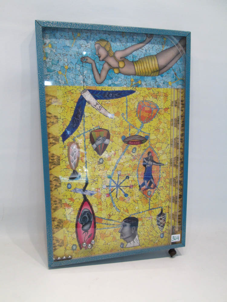 Appraisal: WOODLUCKER PINBALL MACHINE by Ann Wood and Dean Lucker edition