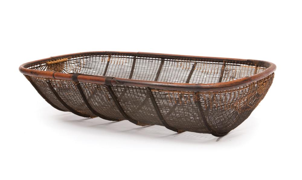 Appraisal: Oceanic Basket or Child's Bassinet Northern Sumatra Indonesia possibly Batak