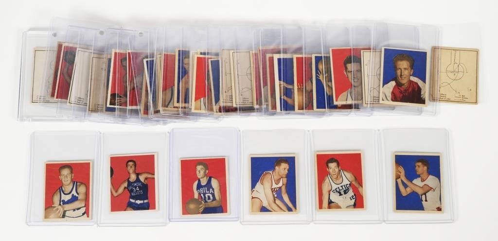 Appraisal: Bowman basketball partial set including keys Red Holzman and Joe