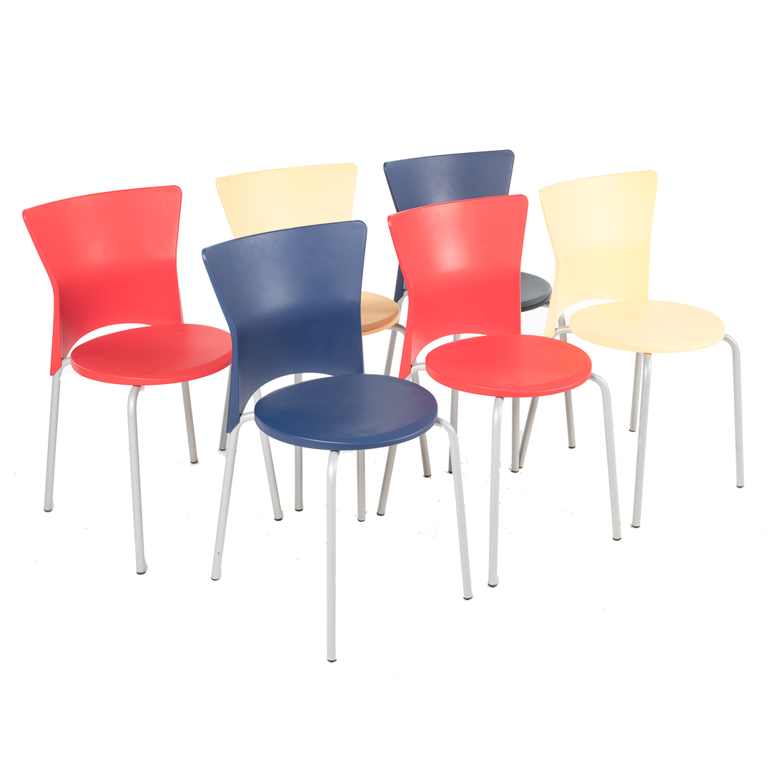 Appraisal: Six Isis chairs designed by Olaf Von Bohr b Salzburg