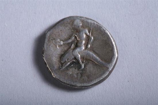 Appraisal: GREEK SILVER STATER Circa B C Boy on dolphin