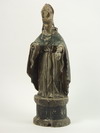 Appraisal: RELIGIOUS SANTOS - th C carved wood and polychrome Cardinal