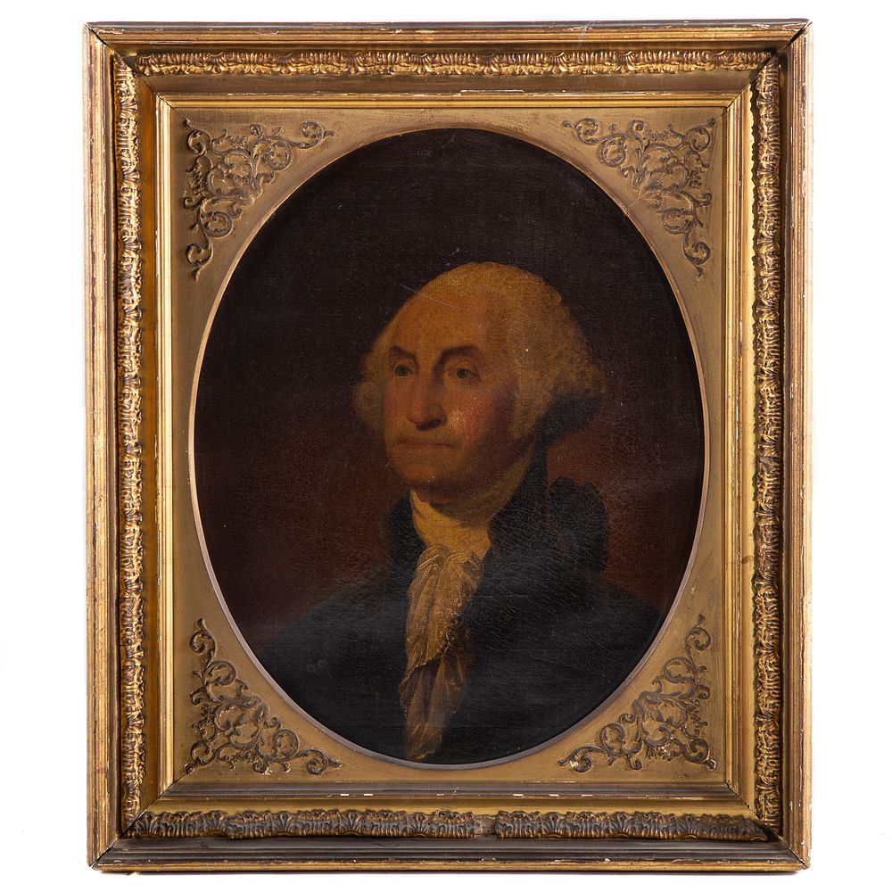 Appraisal: American School Portrait of George Washington Late th Early th