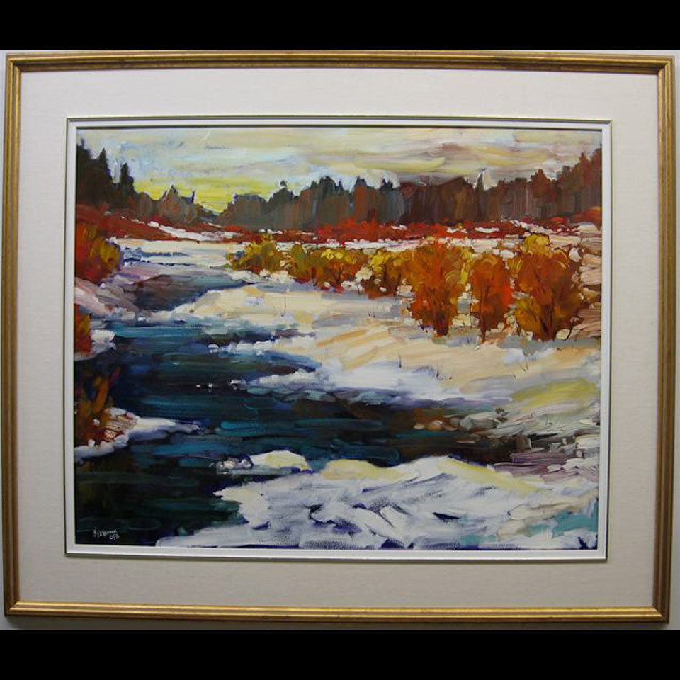 Appraisal: QUIET RIVER NEIL PATTERSON - CANADIAN OIL ON CANVAS TITLED