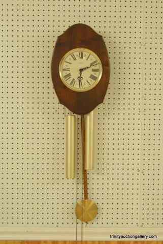 Appraisal: Vintage 's LeGant Pendulum Wall ClockVery nice 's era LeGant