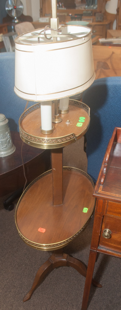 Appraisal: Two-tier lamp table Undernumber