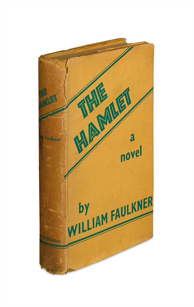 Appraisal: FAULKNER WILLIAM The Hamlet vo publisher's yellow cloth lettered in