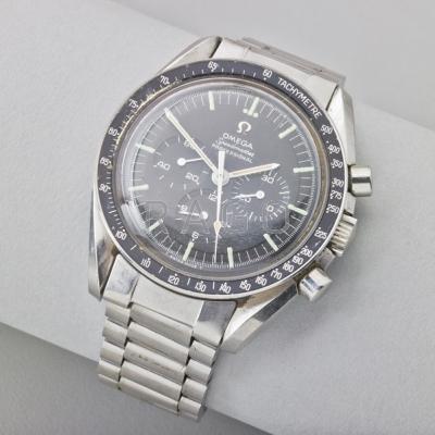 Appraisal: OMEGA SPEEDMASTER PROFESSIONAL WRISTWATCH Steel chronograph black dial and tachometer