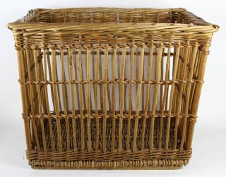 Appraisal: French wicker Boulangerie bread cart French wicker Boulangerie bread cart