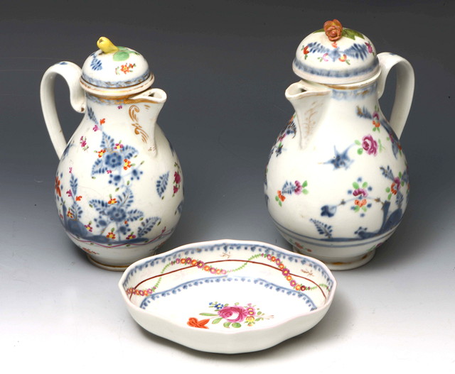 Appraisal: A LATE TH CENTURY VIENNA PORCELAIN HOT WATER JUG of