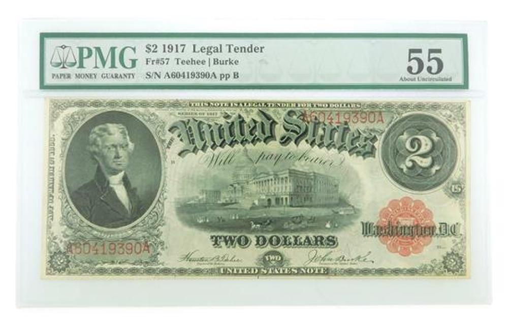 Appraisal: CURRENCY US Note Series Housed in a PMG- holder NOTE