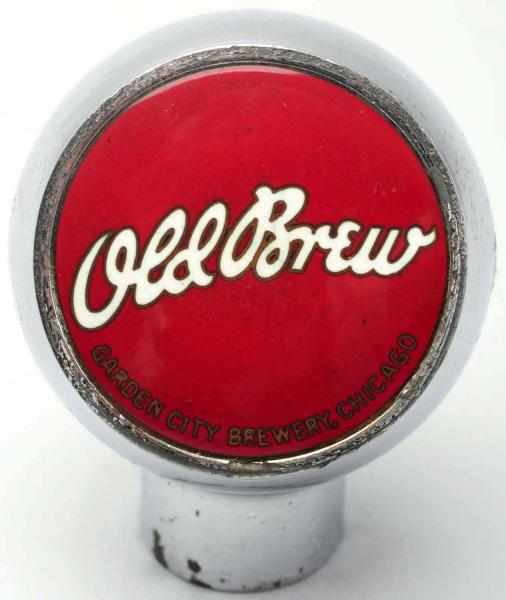 Appraisal: Old Brew Beer Tap Knob Garden City Brewery Clean and