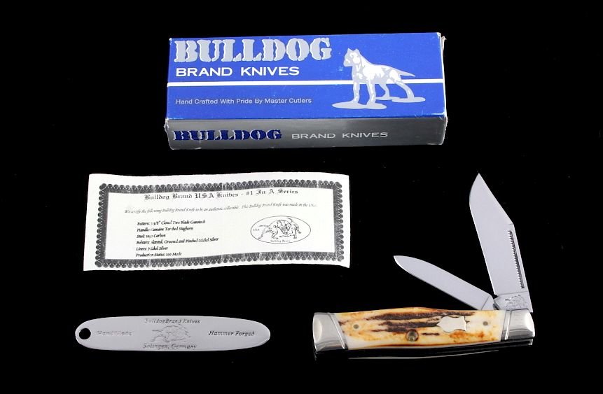 Appraisal: Bulldog Brand German Folding Pocket Knife NIB This is a