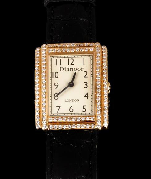 Appraisal: Dianoor London a gentleman's carat gold diamond wrist watch ref