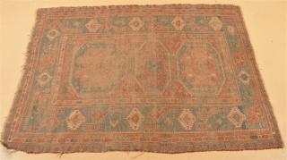 Appraisal: Oriental Geometric Pattern Area Rug ' x '