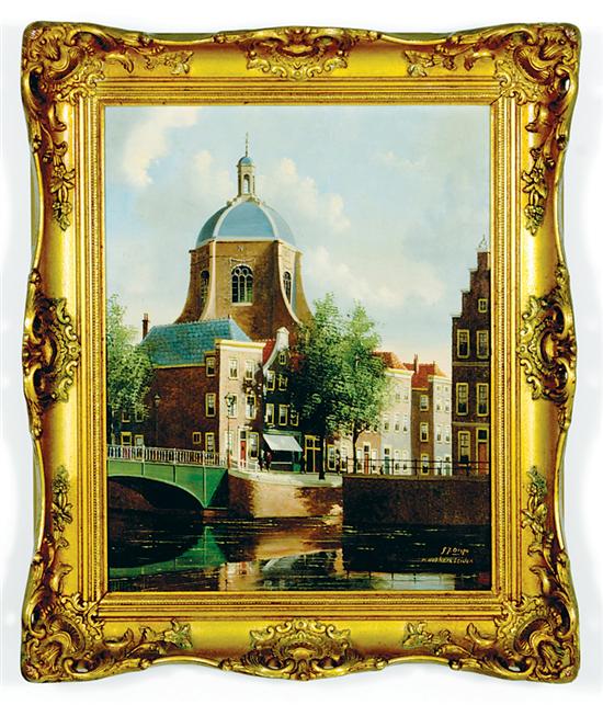 Appraisal: George Jan Dispo Dutch - MARKERK LEIDEN oil on canvas