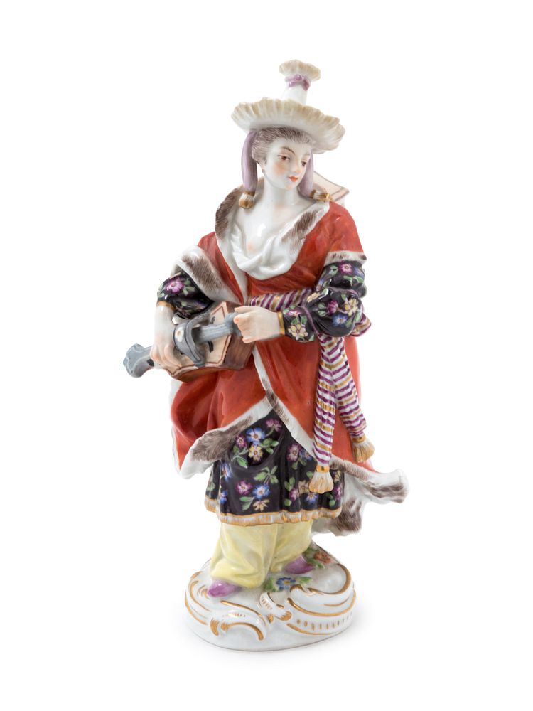 Appraisal: A Meissen Marcolini Period Porcelain Figure of a Malabar Musician