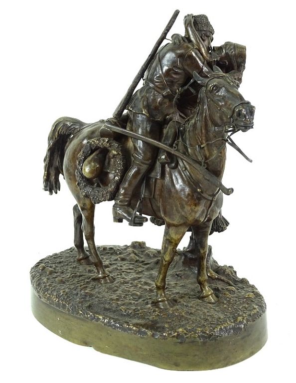 Appraisal: Vasily Grachev - Bronze Sculpture Vasily Grachev - A SOLDIER