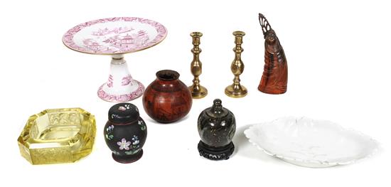 Appraisal: Sale Lot A Collection of Decorative Table Articles comprising a