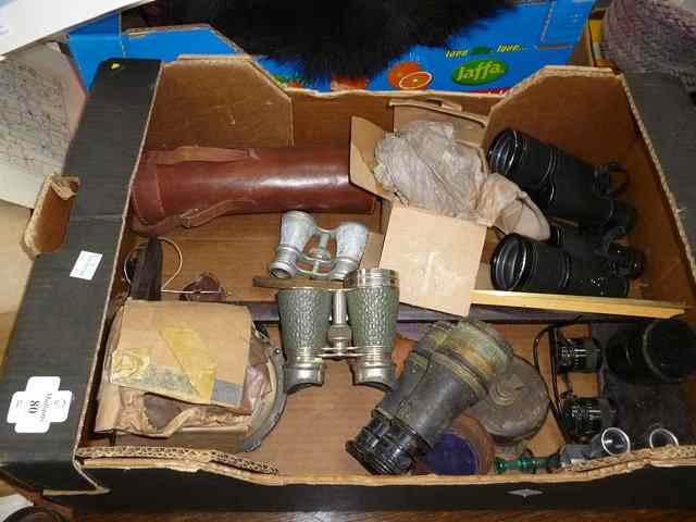 Appraisal: A GROUP OF VARIOUS BINOCULARS and other items to include