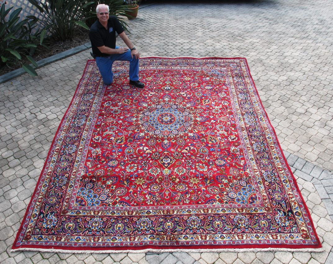 Appraisal: PERSIAN HAND KNOTTED WOOL CARPET ' '' x ' ''