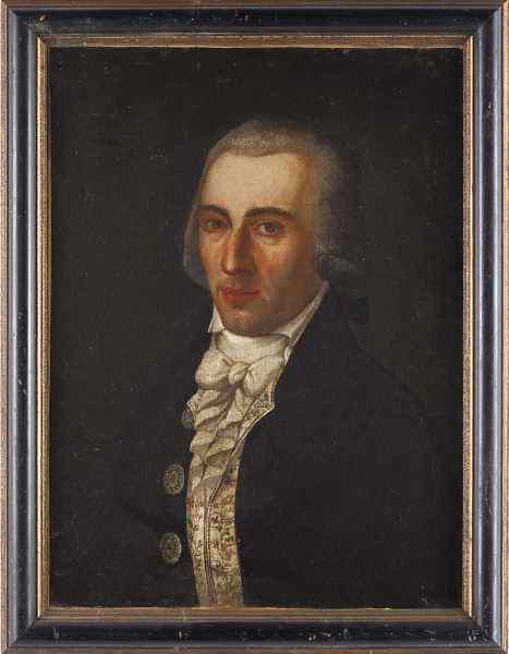 Appraisal: American School Portrait of a Gentlemanoil on canvas lined th