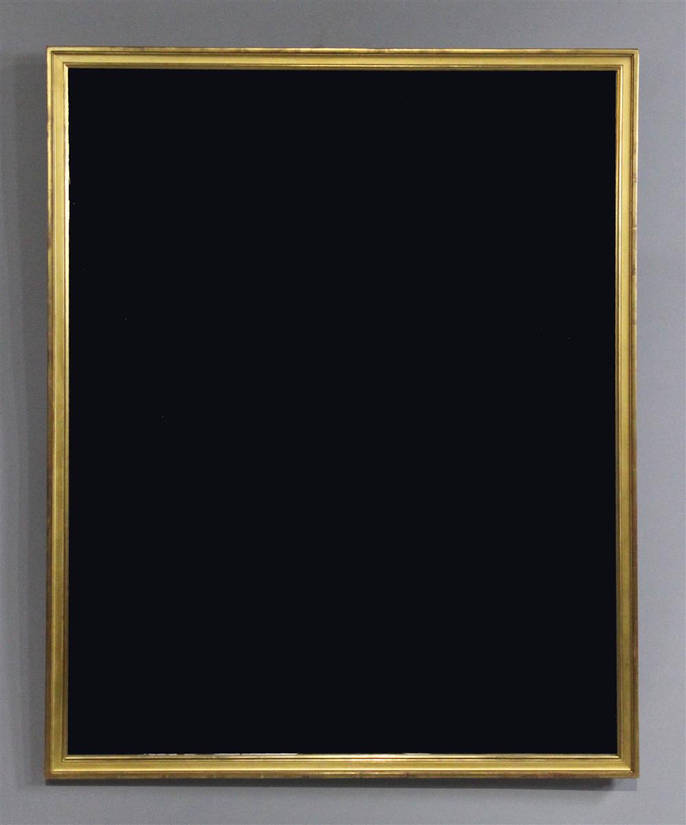 Appraisal: CLASSICAL STYLE GILT FRAMED MIRROR having a rectangular molded gold