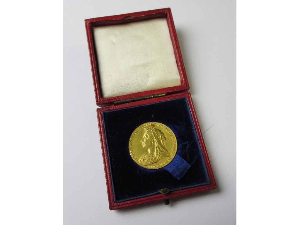 Appraisal: A cased Queen Victoria Diamond Jubilee commemorative medal