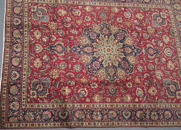 Appraisal: A Tabriz carpet size approximately ft x ft