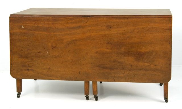 Appraisal: ANTIQUE AMERICAN DROP-LEAF TABLE Early th CenturyIn mahogany Height Top