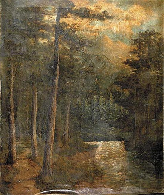 Appraisal: Jay C Taylor American early th century FOREST LANDSCAPEoil on