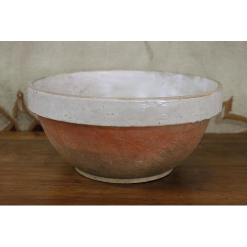 Appraisal: French glazed stoneware bowl approx cm H x cm dia