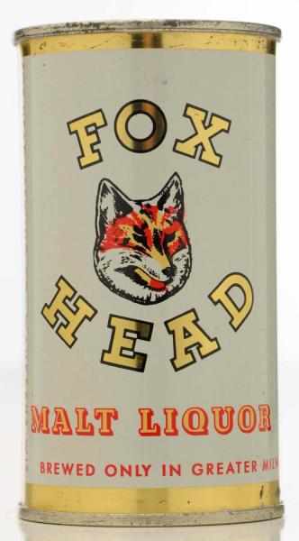 Appraisal: Fox Head Malt Liquor Flat Top Beer Can - A