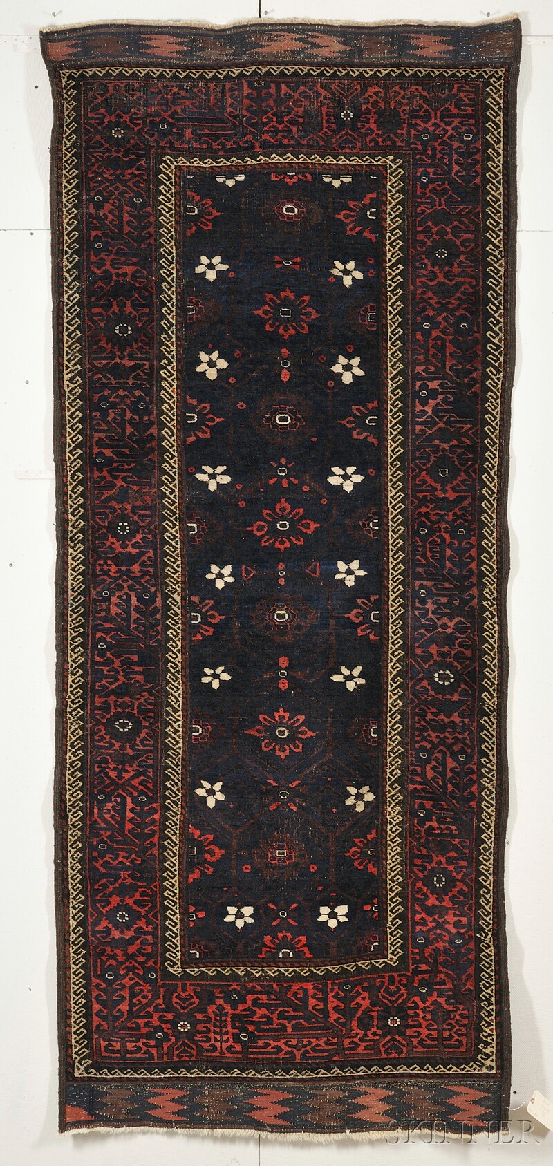 Appraisal: Baluch Rug Northeast Persia last quarter th century small rewoven