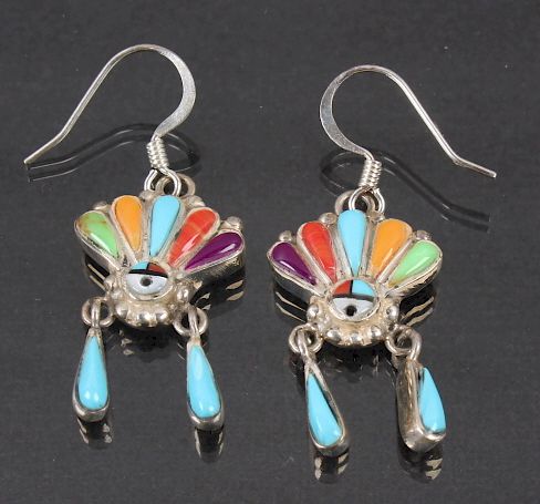 Appraisal: Navajo Ornate Earrings For sale in this lot we have