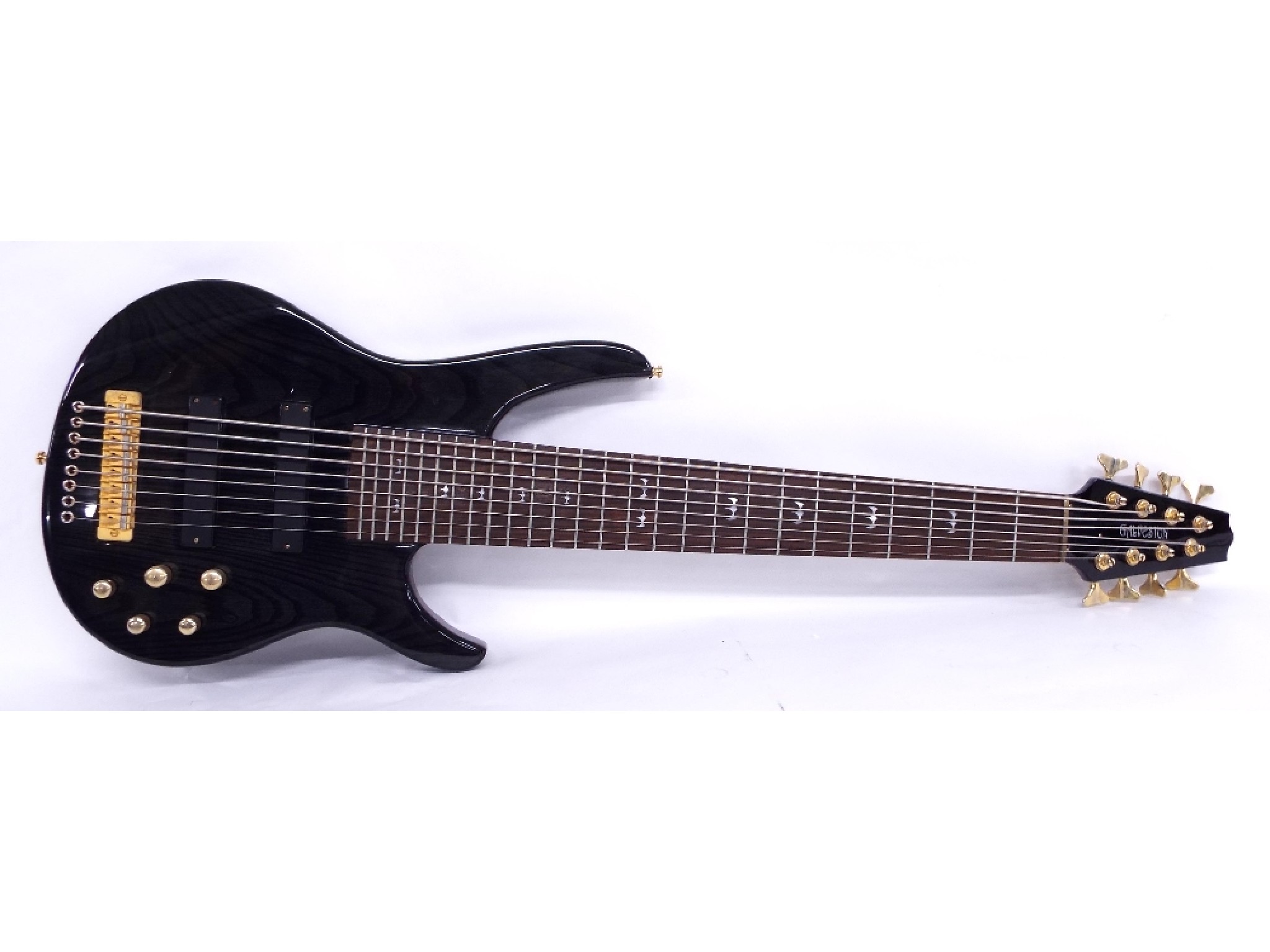 Appraisal: Galveston eight string bass guitar black finish electrics appear to