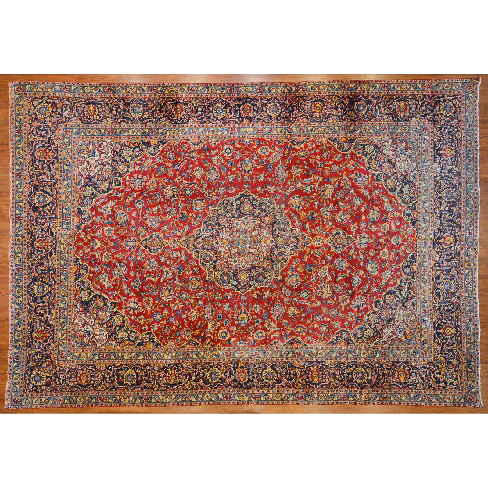 Appraisal: KASHAN CARPET PERSIA X Second half- th century hand knotted