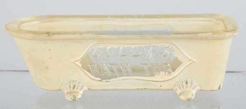 Appraisal: Glass Dolly's Bathtub Candy Container Description Made by V G