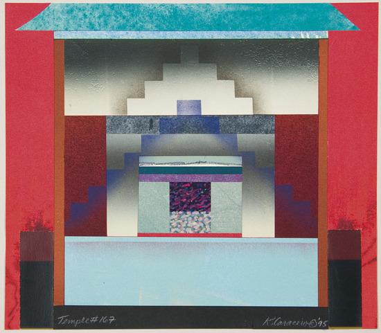 Appraisal: Kathy CaraccioThree prints from Temple Series Three intaglio prints in