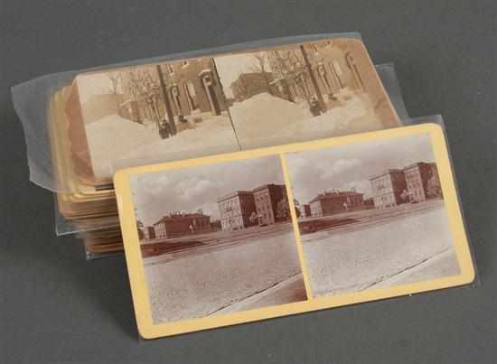 Appraisal: Stereo cards Twenty-five views in and around Baltimore City late