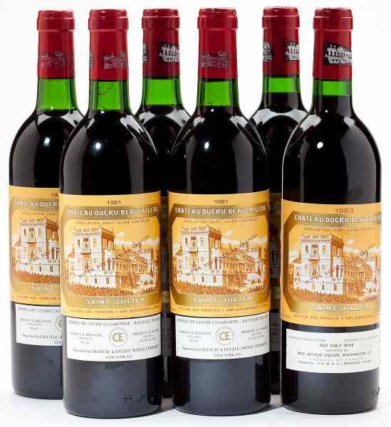 Appraisal: Chateau Ducru-Beaucaillou total bottlesVintage St Julien bn ts Vintage St